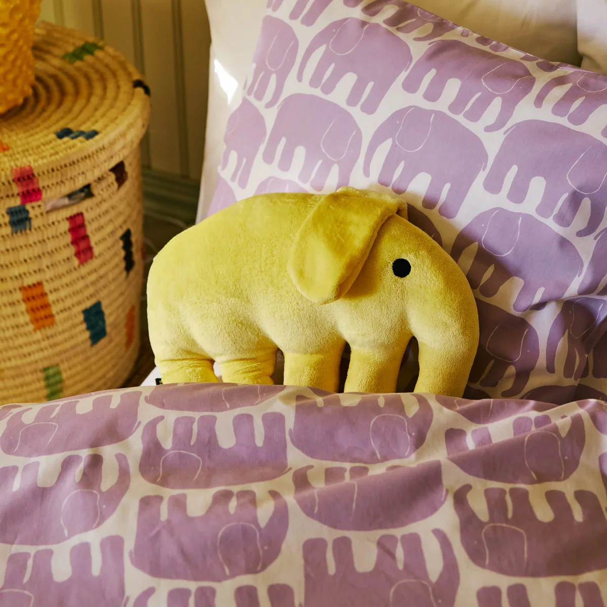Finlayson Elefantti Yellow Plush Pillow - Image 3