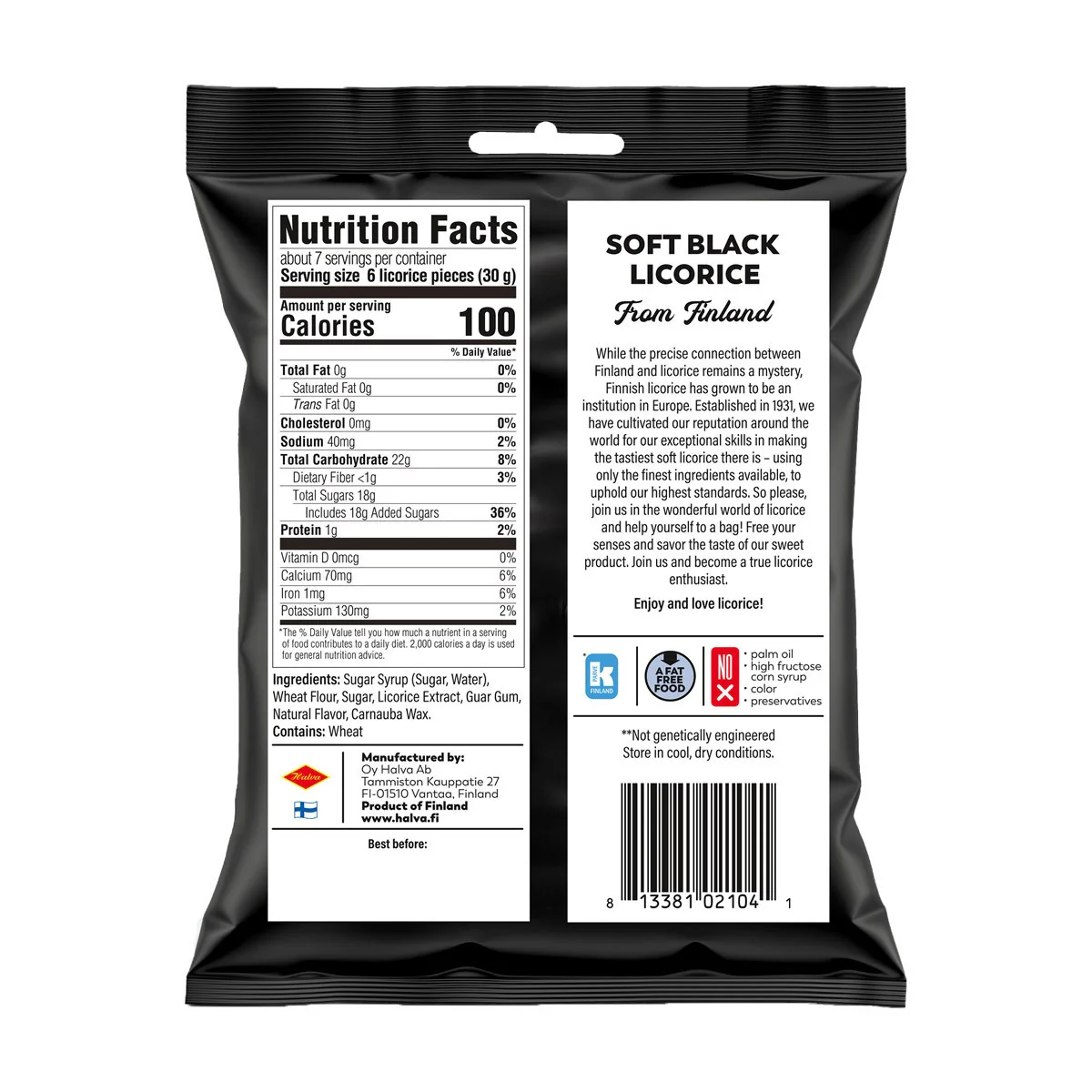 Halva European Style Black Licorice - Image 3
