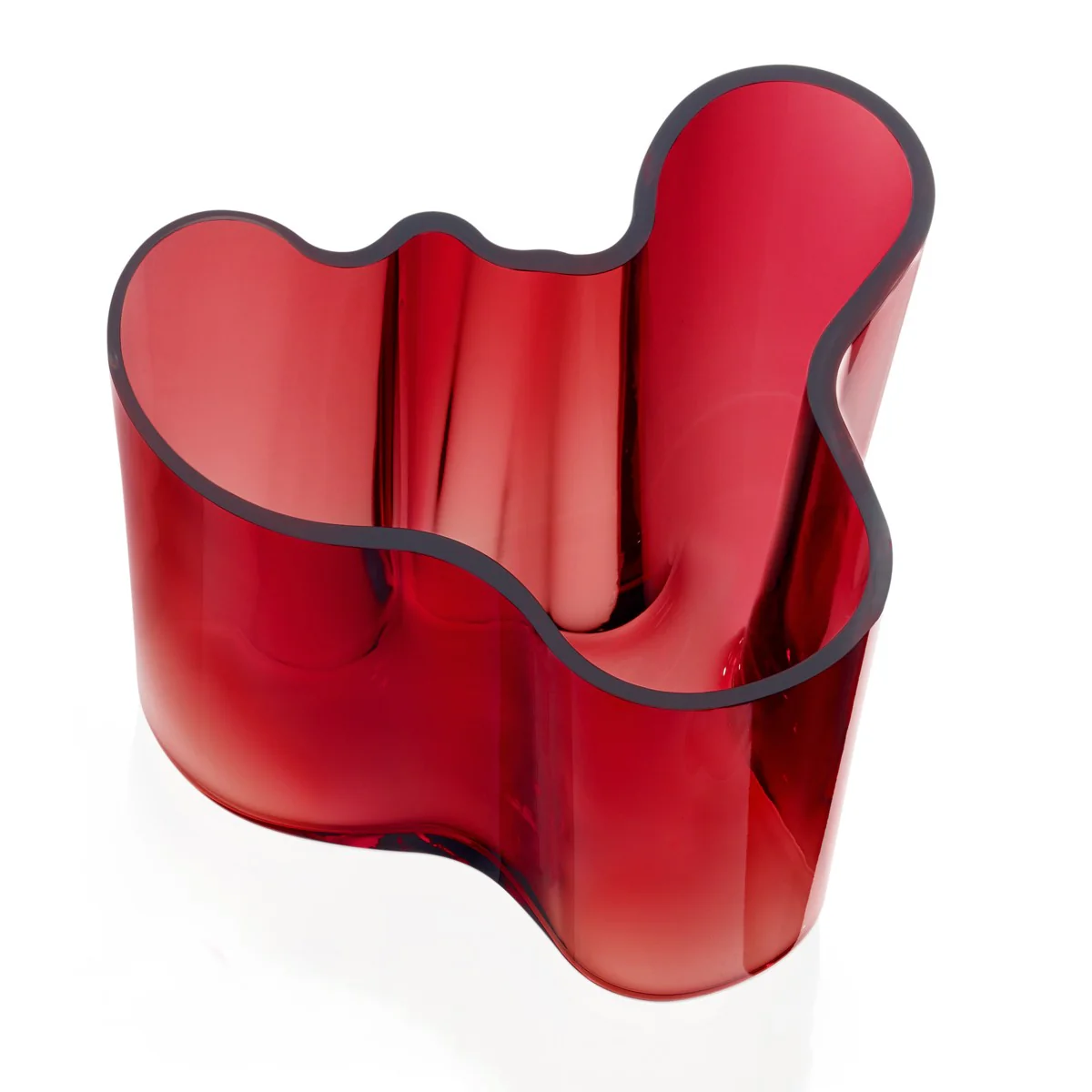 iittala Aalto Cranberry Vase - 6-1/4" - Image 3