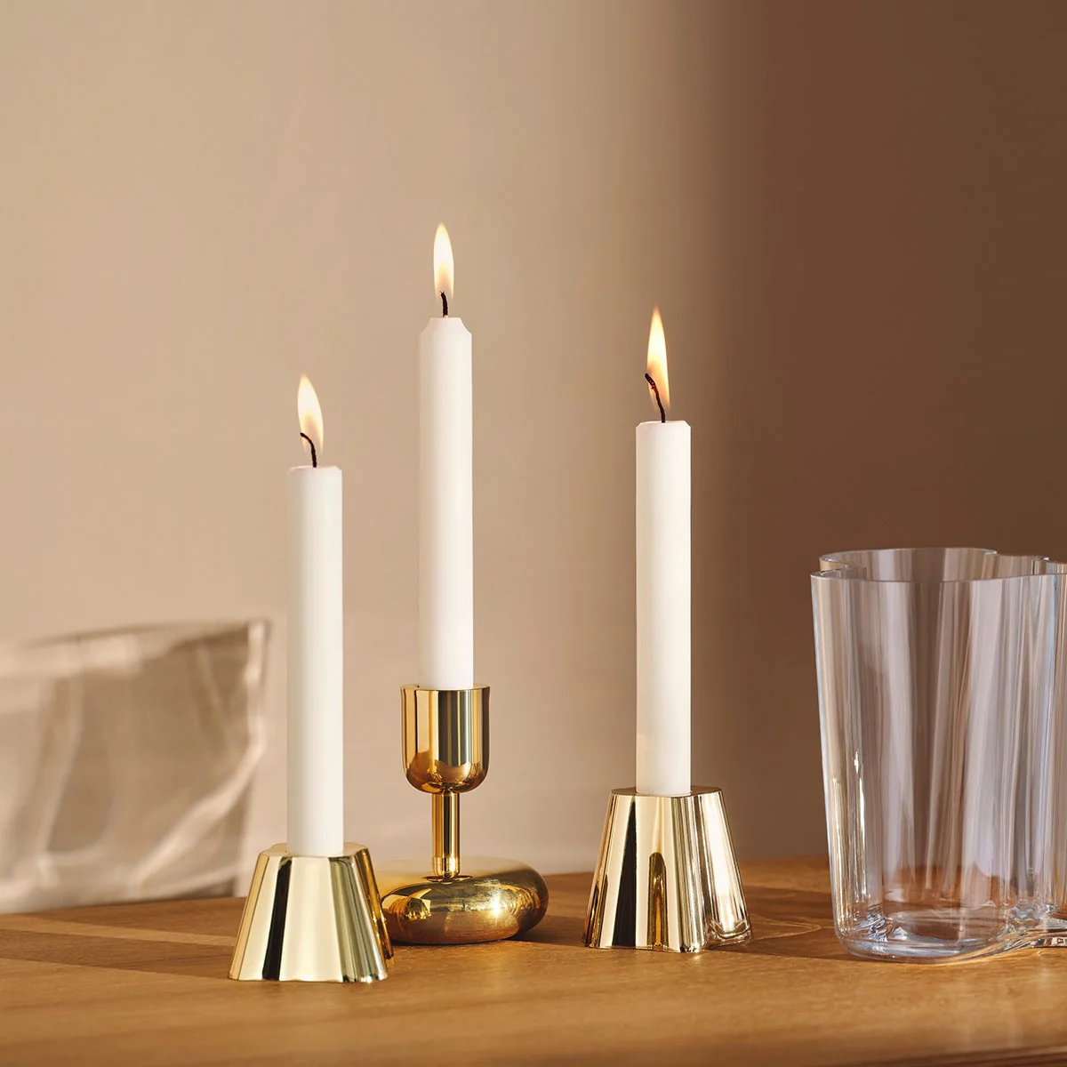 iittala Aalto Brass Candle Holder - 2-1/2" - Image 3