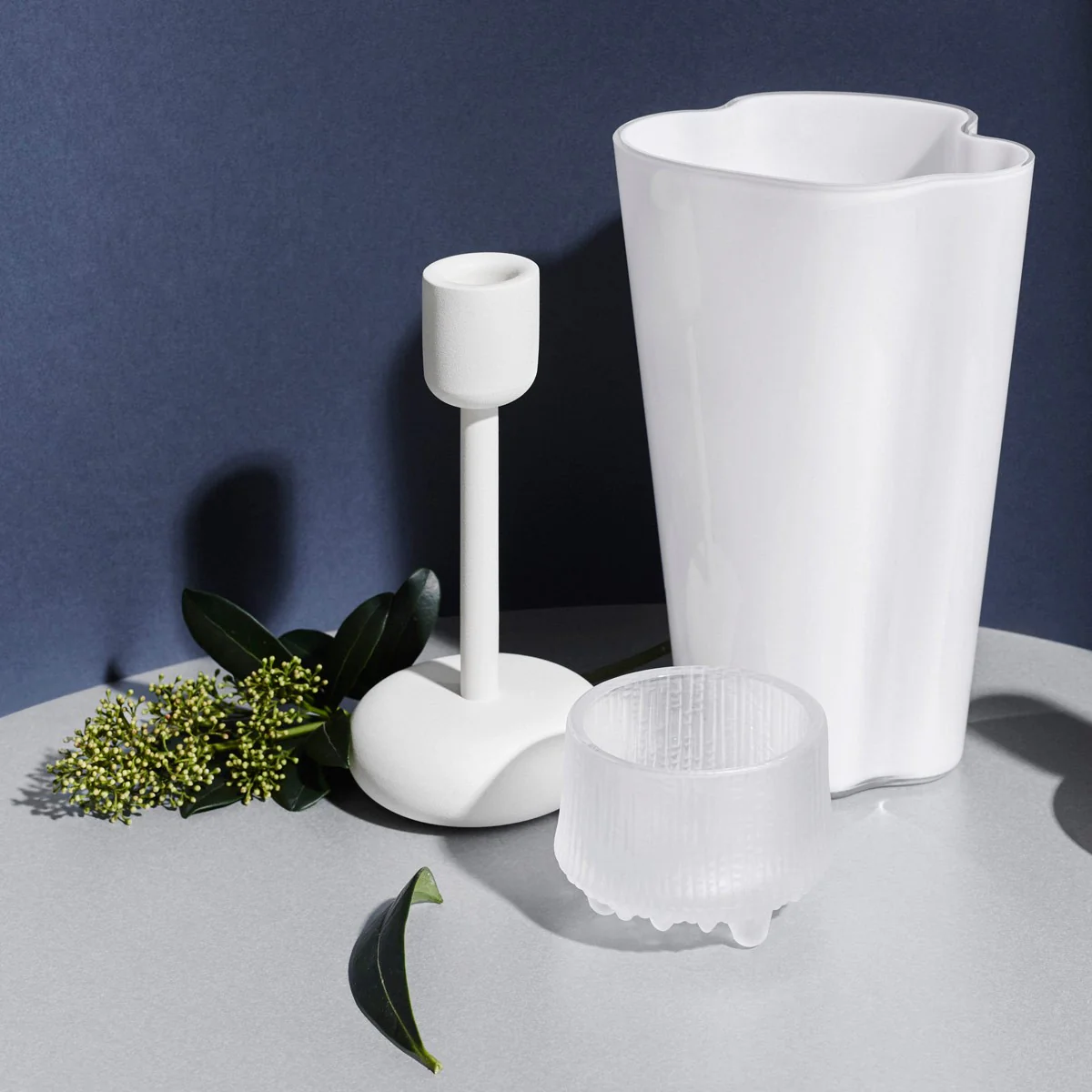 iittala Aalto White Vase - 8-3/4" - Image 3