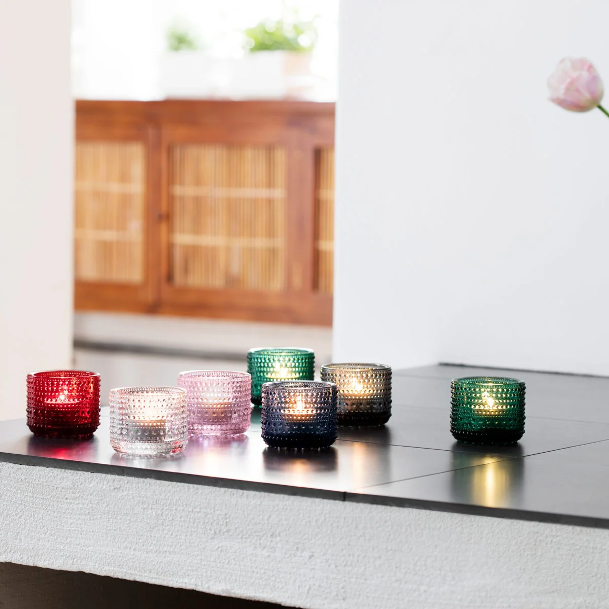 iittala Kastehelmi Clear Candle Holders - Set of 2 - Image 3