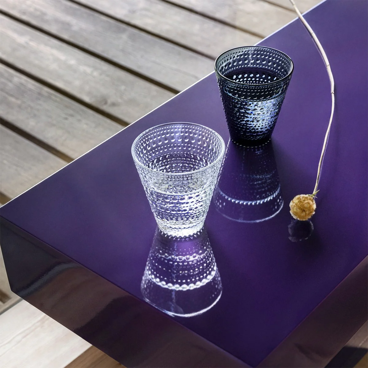 iittala Kastehelmi Dark Grey Tumblers - Set of 2 - Image 2