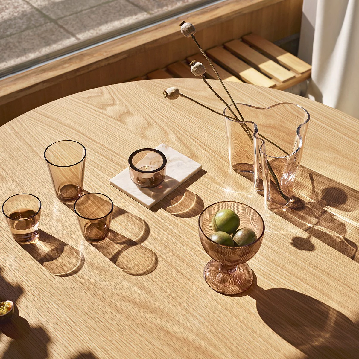 iittala Valkea Linen Candle Holder - Image 2