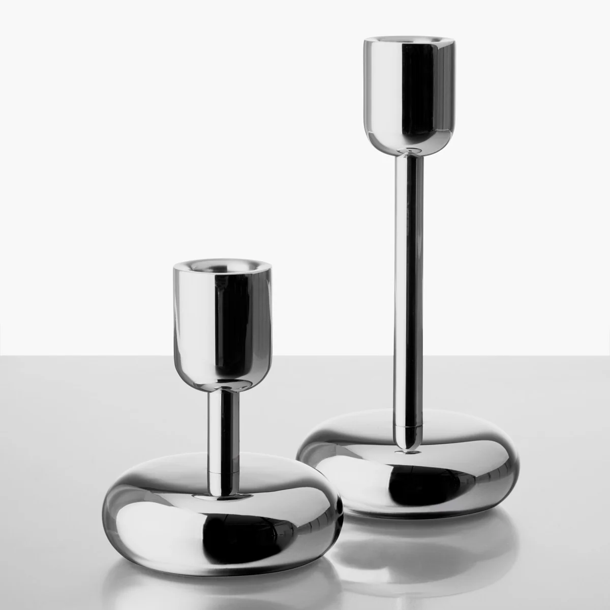 iittala Nappula Stainless Steel Short Candle Holder - Image 6