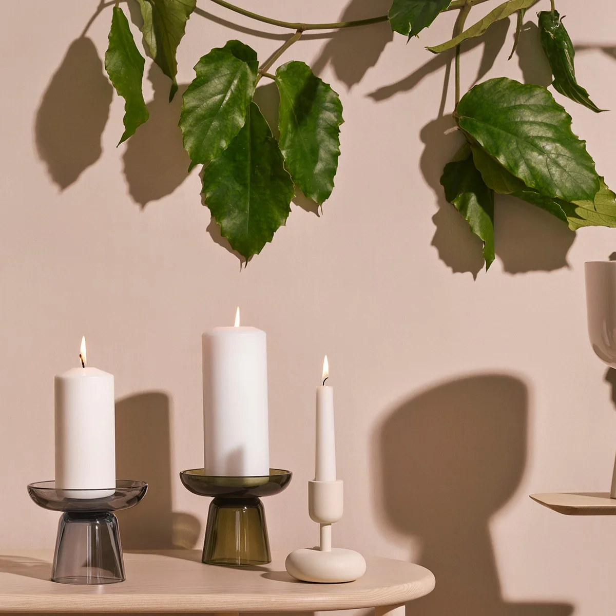 iittala Nappula White Short Candle Holder - Image 3