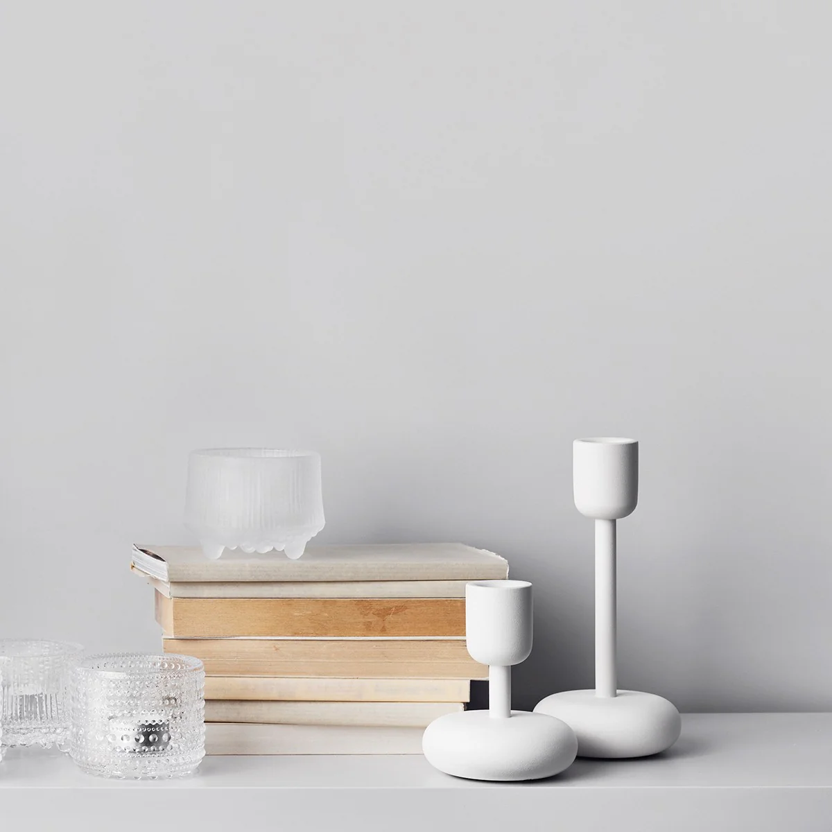 iittala Nappula White Short Candle Holder - Image 4