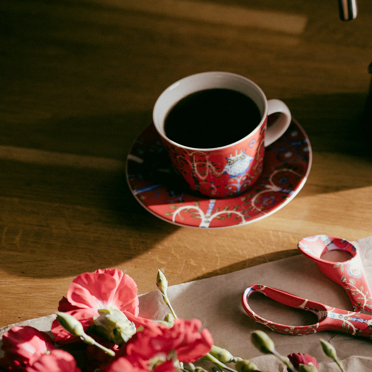 iittala Taika Red Coffee Saucer - 6" - Image 3