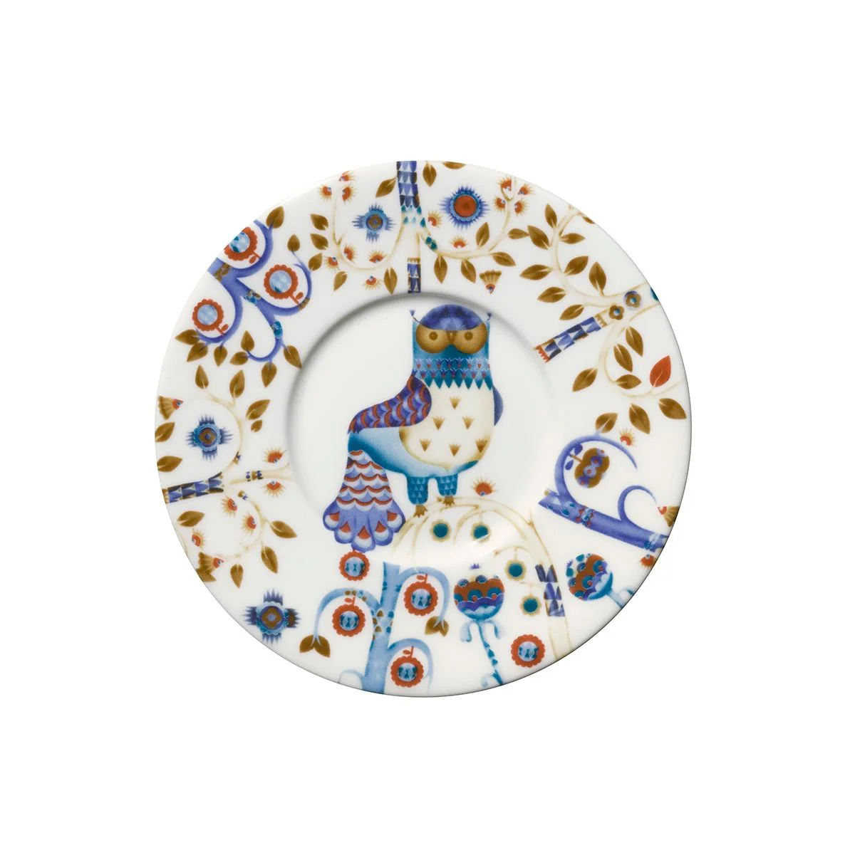 iittala Taika White / Blue Coffee Saucer - 6"