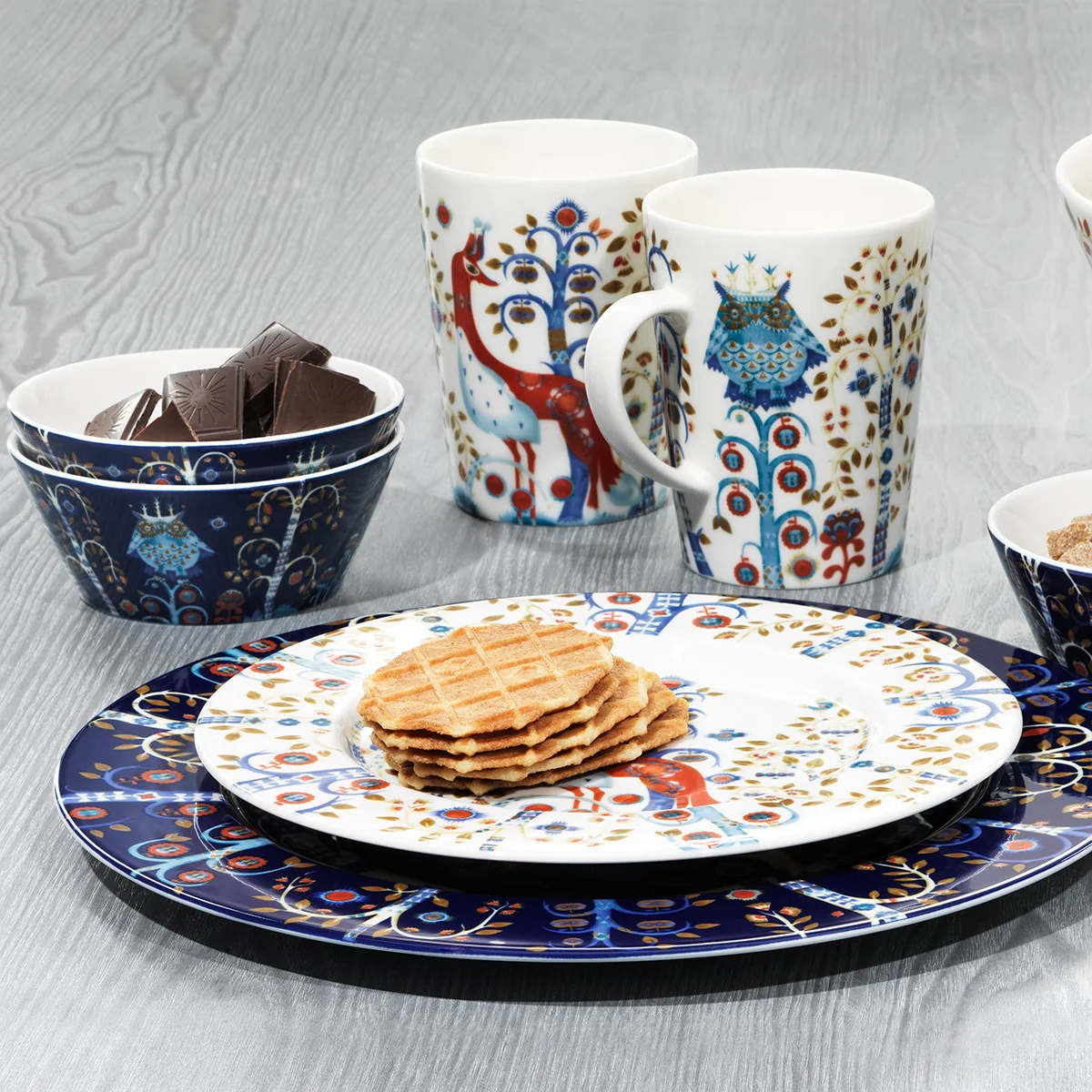 iittala Taika White / Blue Large Mug - 13-1/2 oz - Image 4
