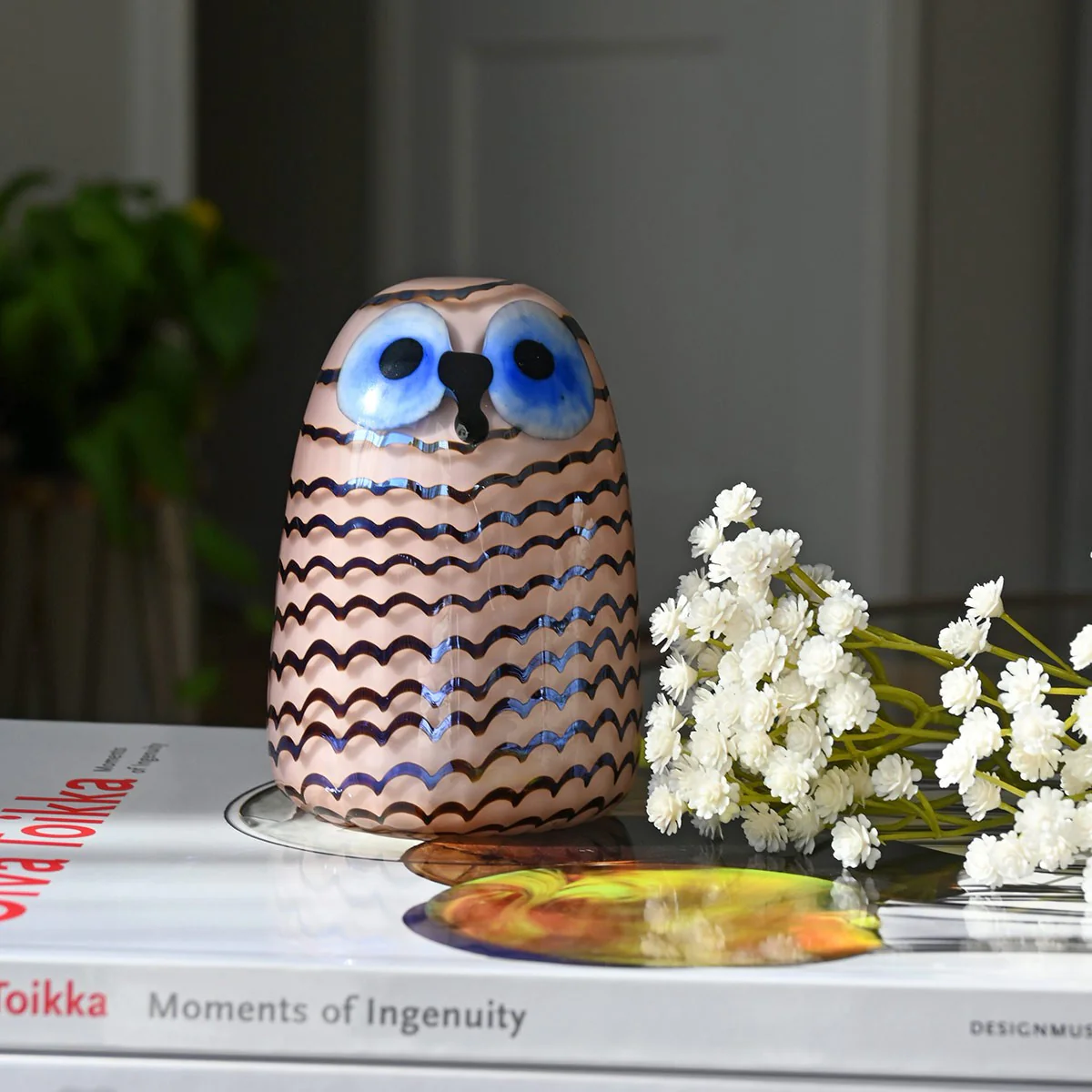 iittala Toikka Salmon Pink / Blue Owlet - Image 2