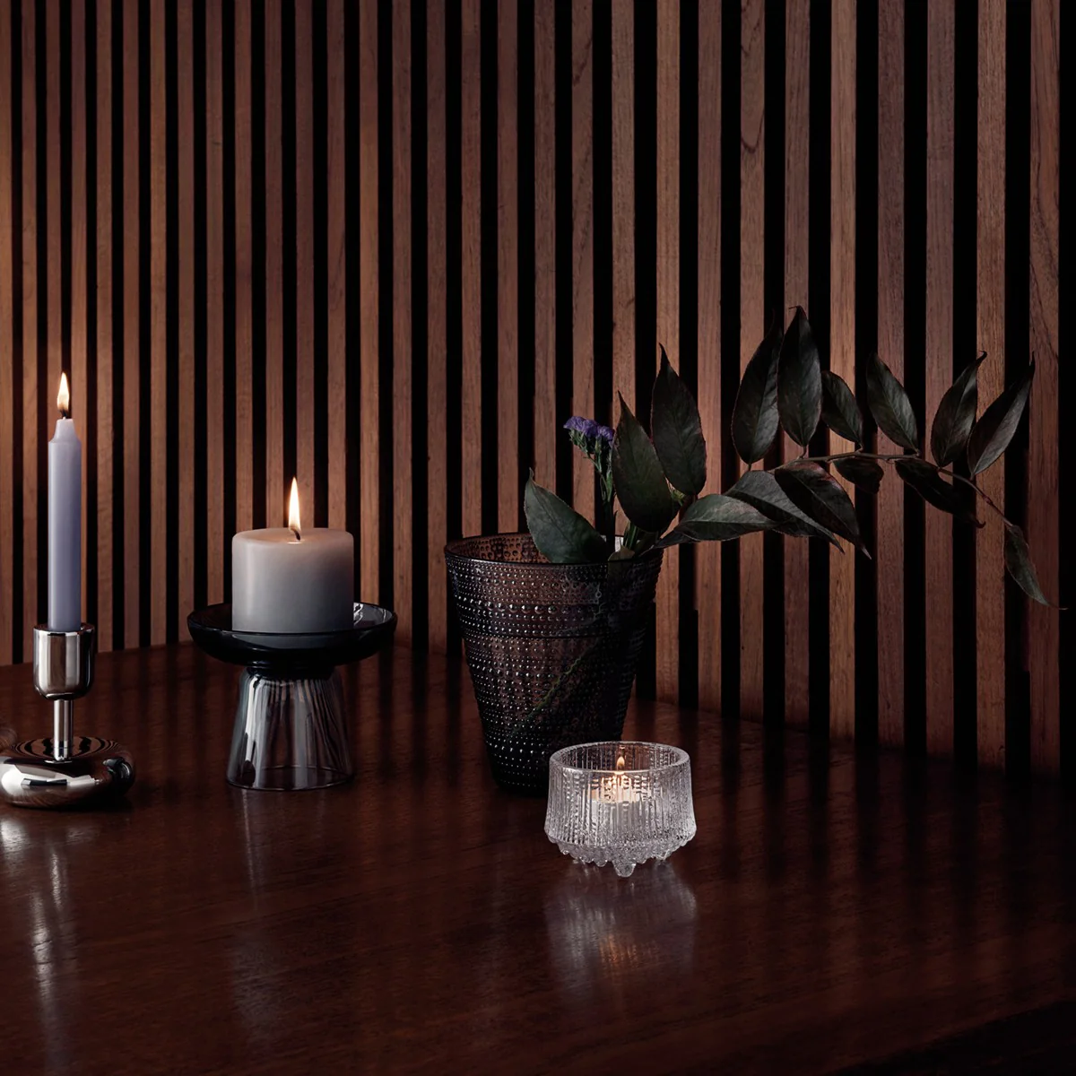 iittala Ultima Thule Clear Candle Holders - Set of 2 - Image 3