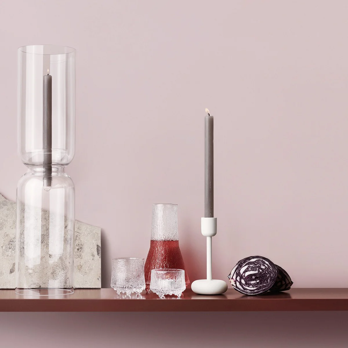 iittala Ultima Thule Clear Candle Holders - Set of 2 - Image 4