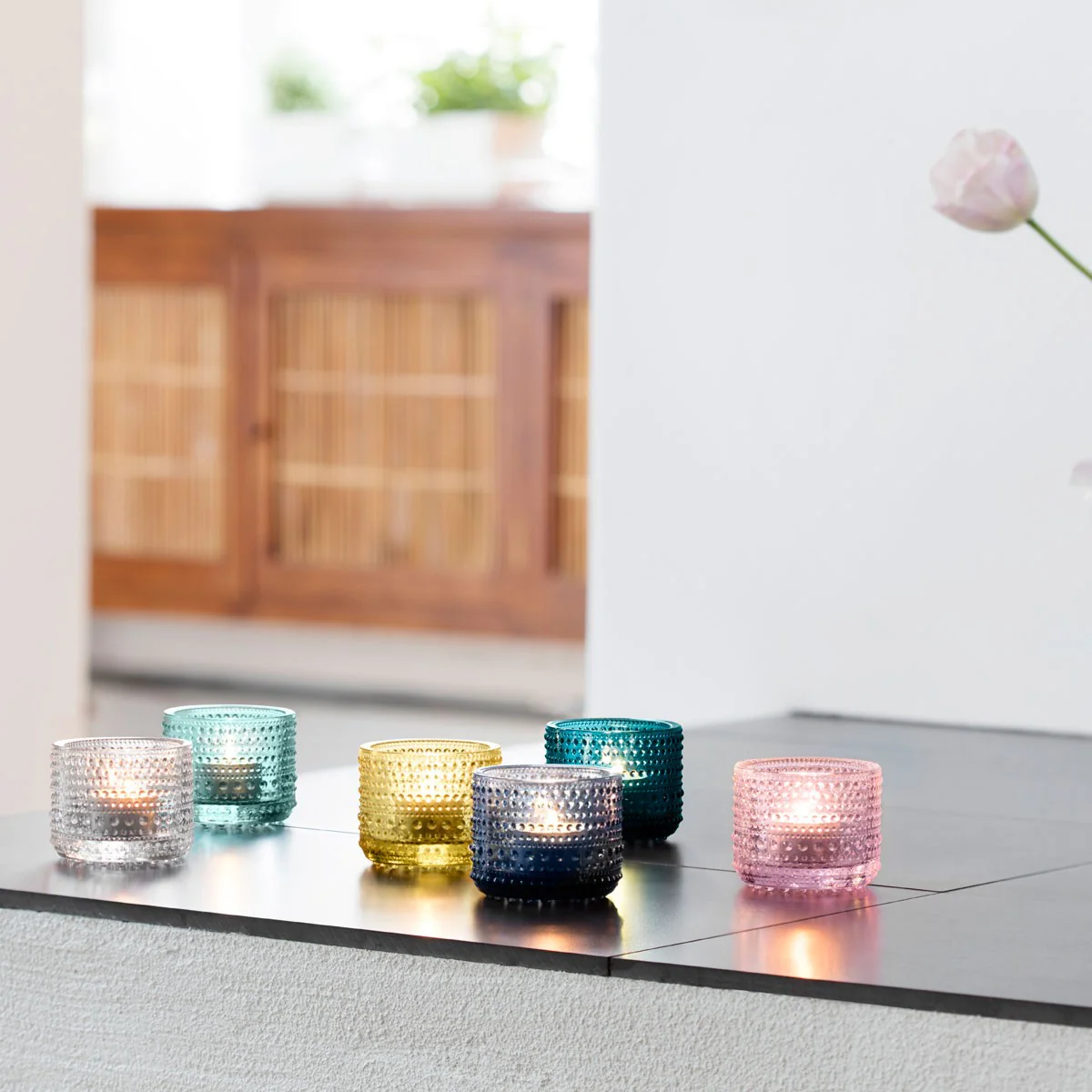 iittala Kastehelmi Water Green Candle Holder - Image 2