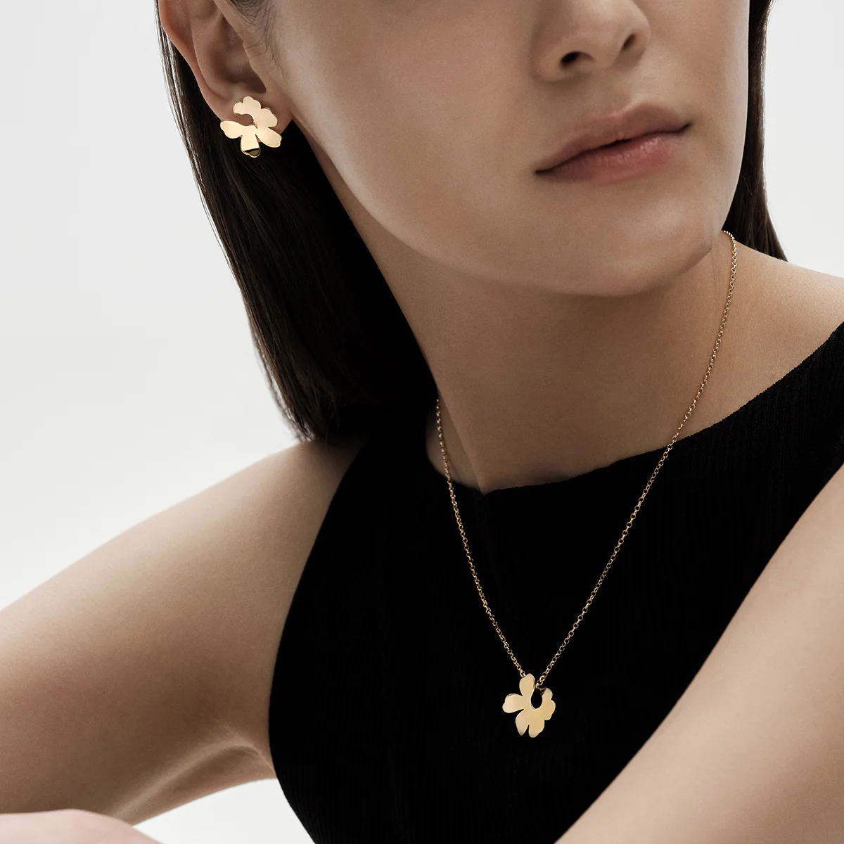 Kalevala x Marimekko Unikko Small Bronze Earrings - Anniversary Edition - Image 2
