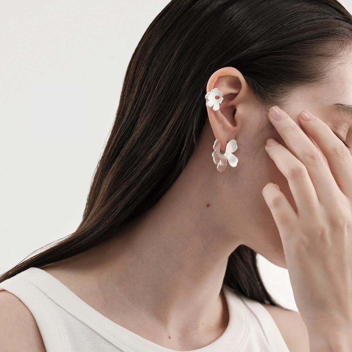 Kalevala x Marimekko Unikko Silver Earrings - Anniversary Edition - Image 3