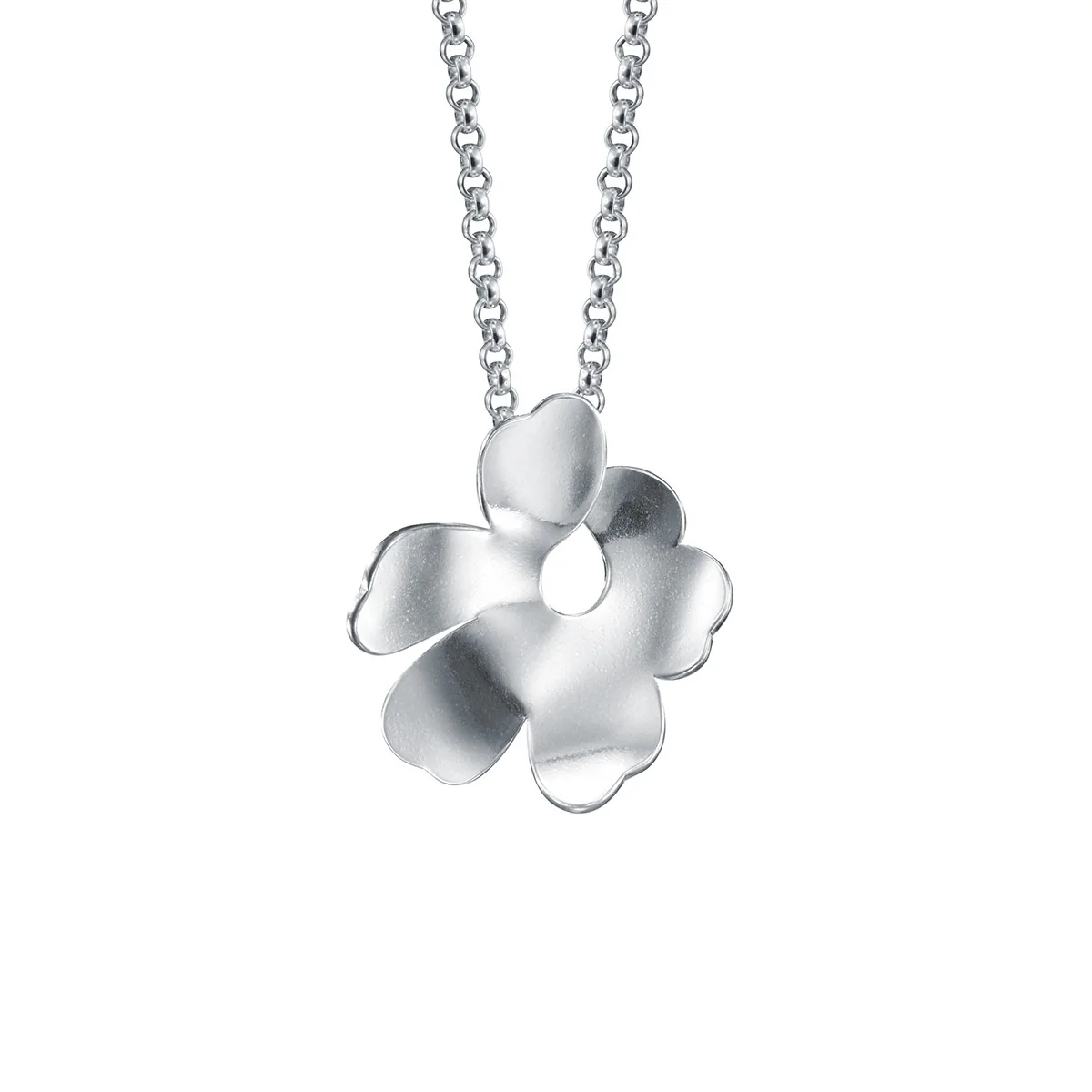 Kalevala x Marimekko Unikko Medium Silver Pendant - Anniversary Edition - Image 3