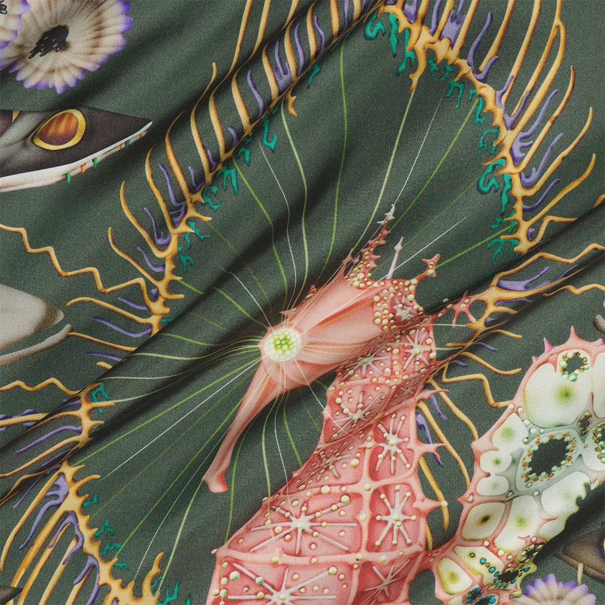 Klaus Haapaniemi Hippokampos Silk Twill Scarf - Image 2