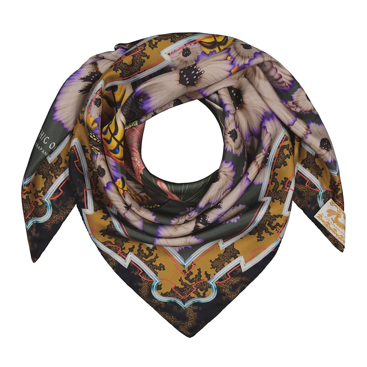 Klaus Haapaniemi Hippokampos Silk Twill Scarf - Image 3