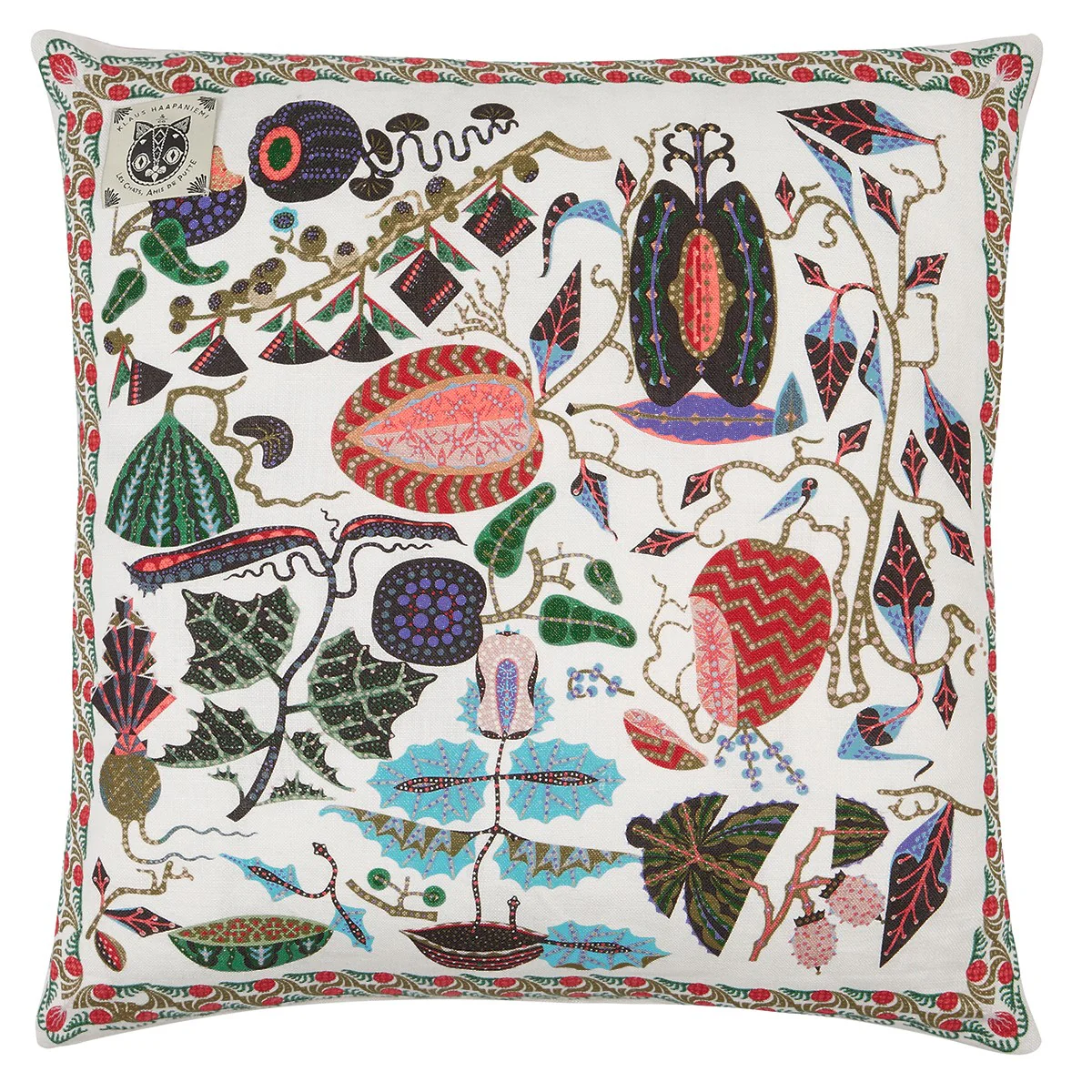 Klaus Haapaniemi Les Chats Monster Throw Pillow - Image 3