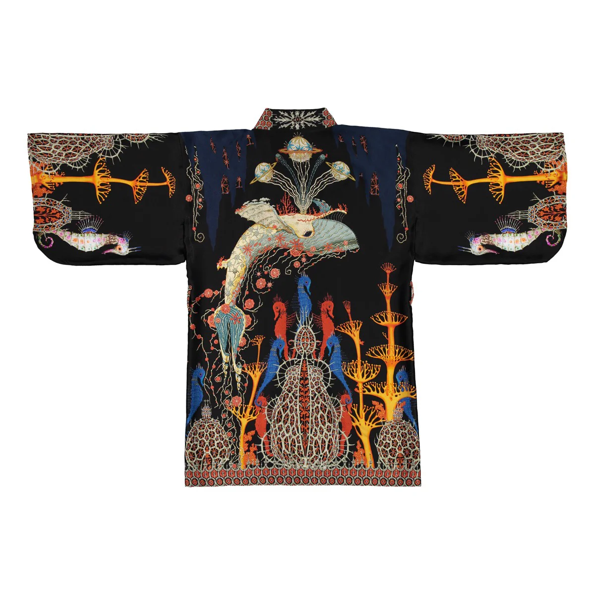 Klaus Haapaniemi Notre Dame Silk Kimono - Image 5