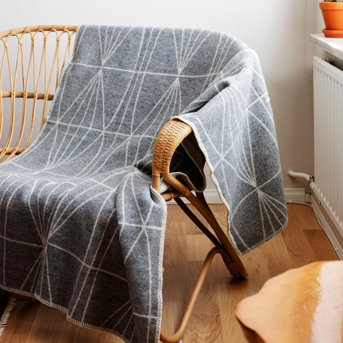 Lapuan Kankurit Kehra Grey Wool Blanket - Image 3
