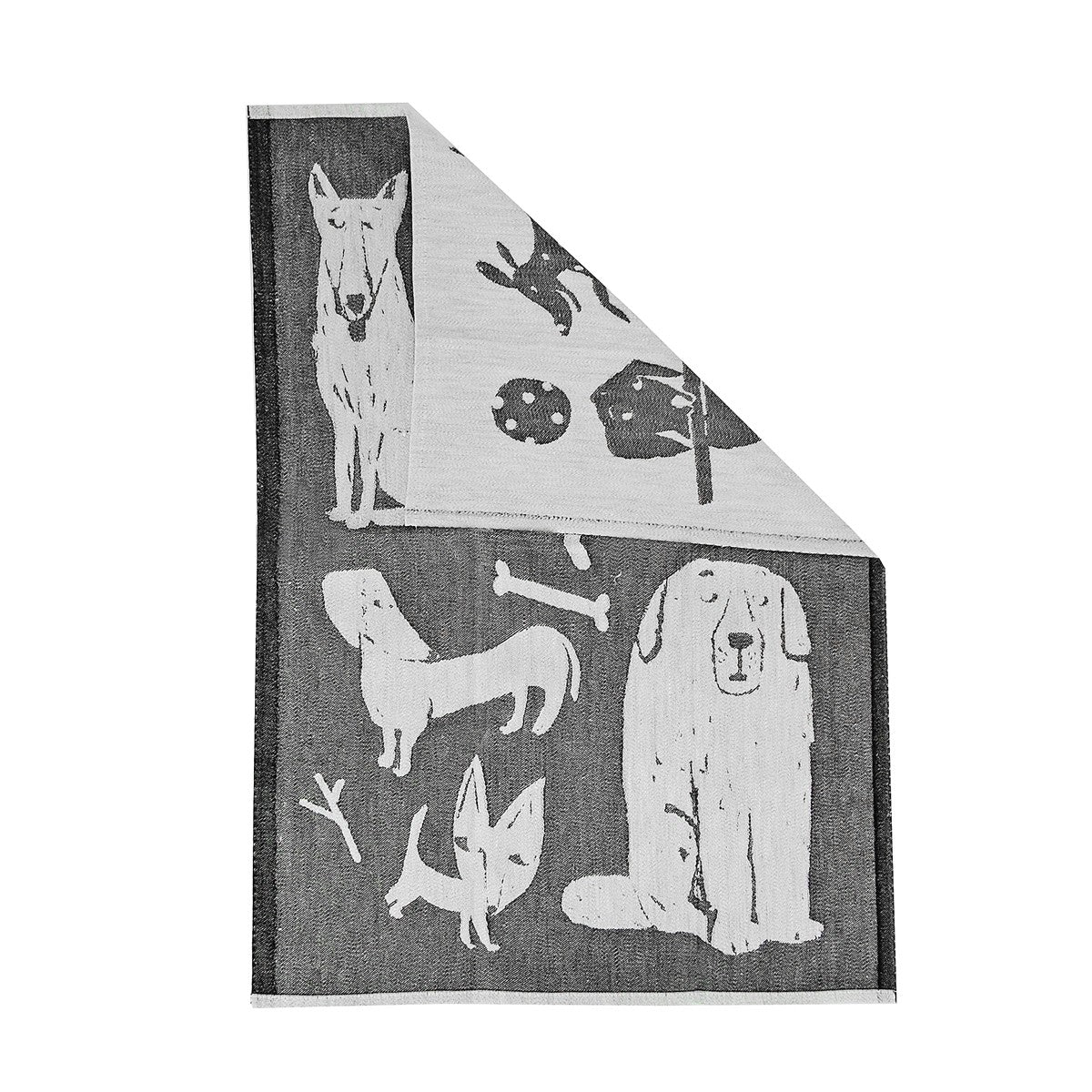 Lapuan Kankurit Koirapuisto Black Tea Towel - Image 3