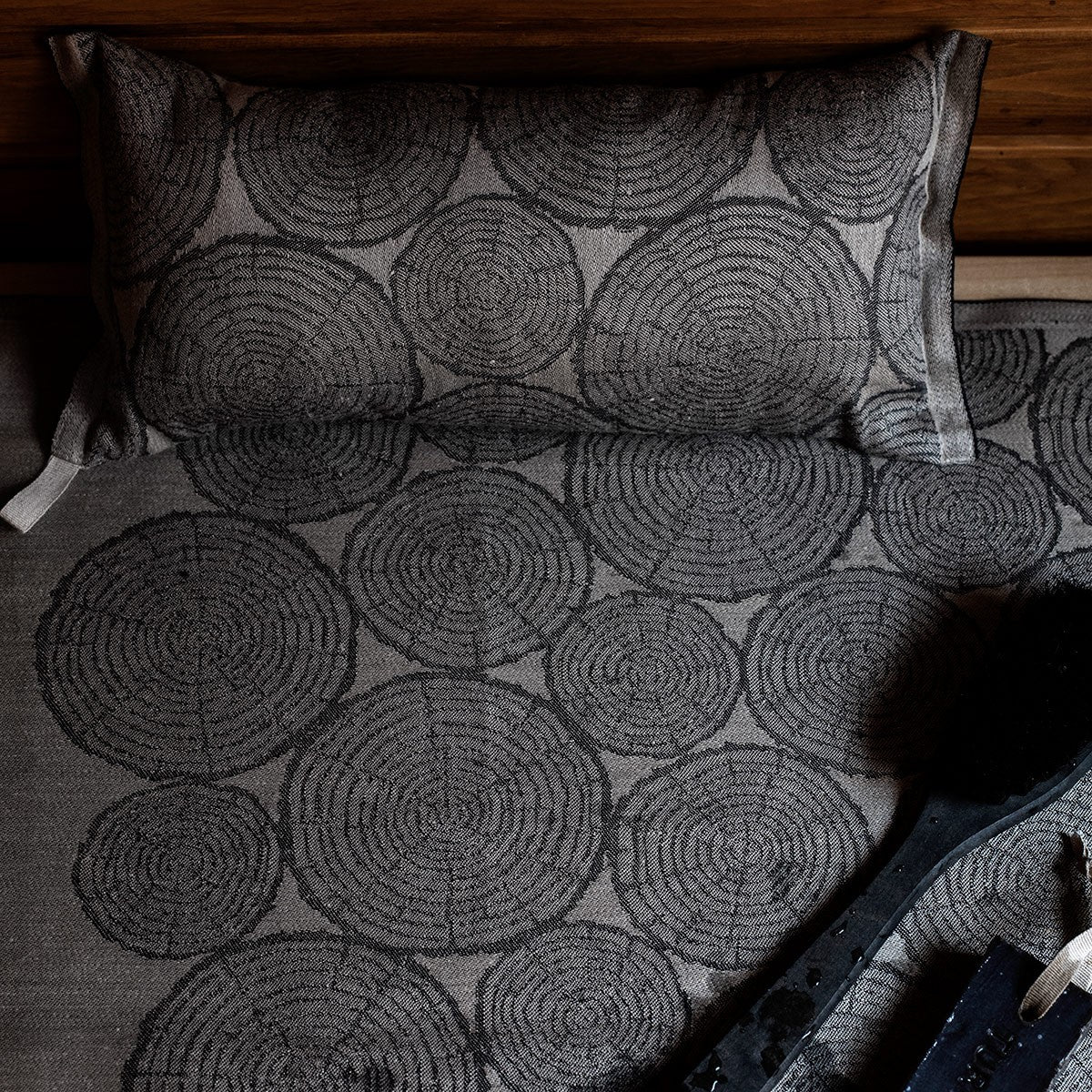 Lapuan Kankurit Motti Taupe / Black Sauna Bench Cover - Image 3
