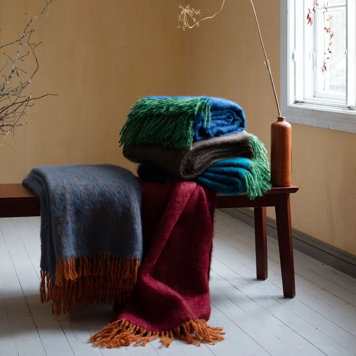 Lapuan Kankurit Revontuli Blue / Orange Blanket - Image 4