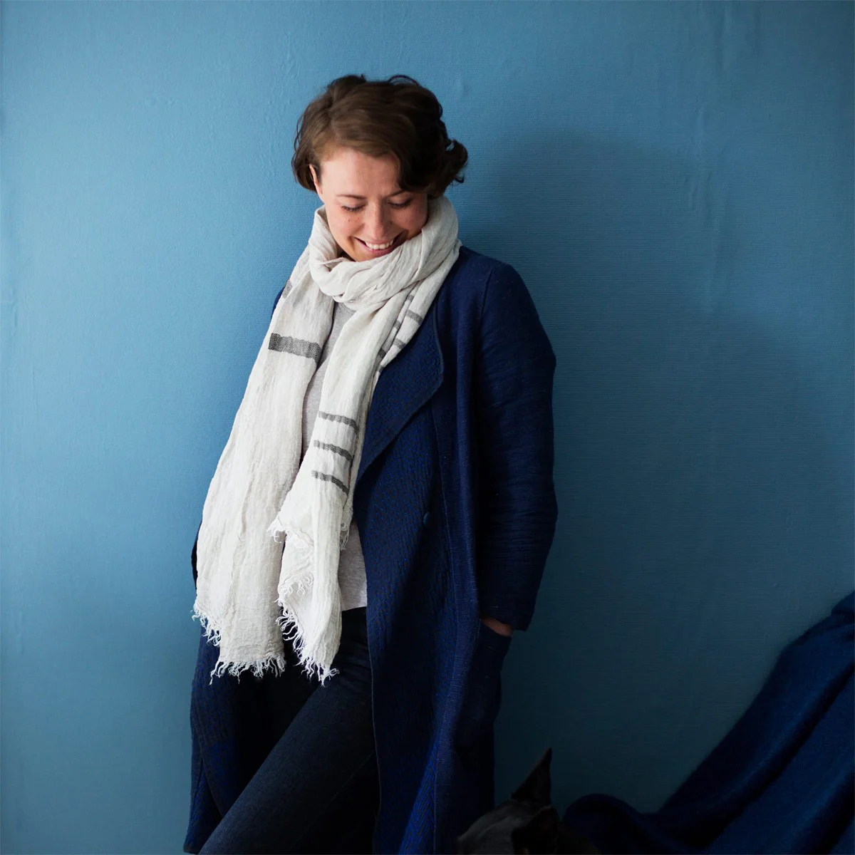 Lapuan Kankurit Linen / Grey Usva Scarf - Image 3