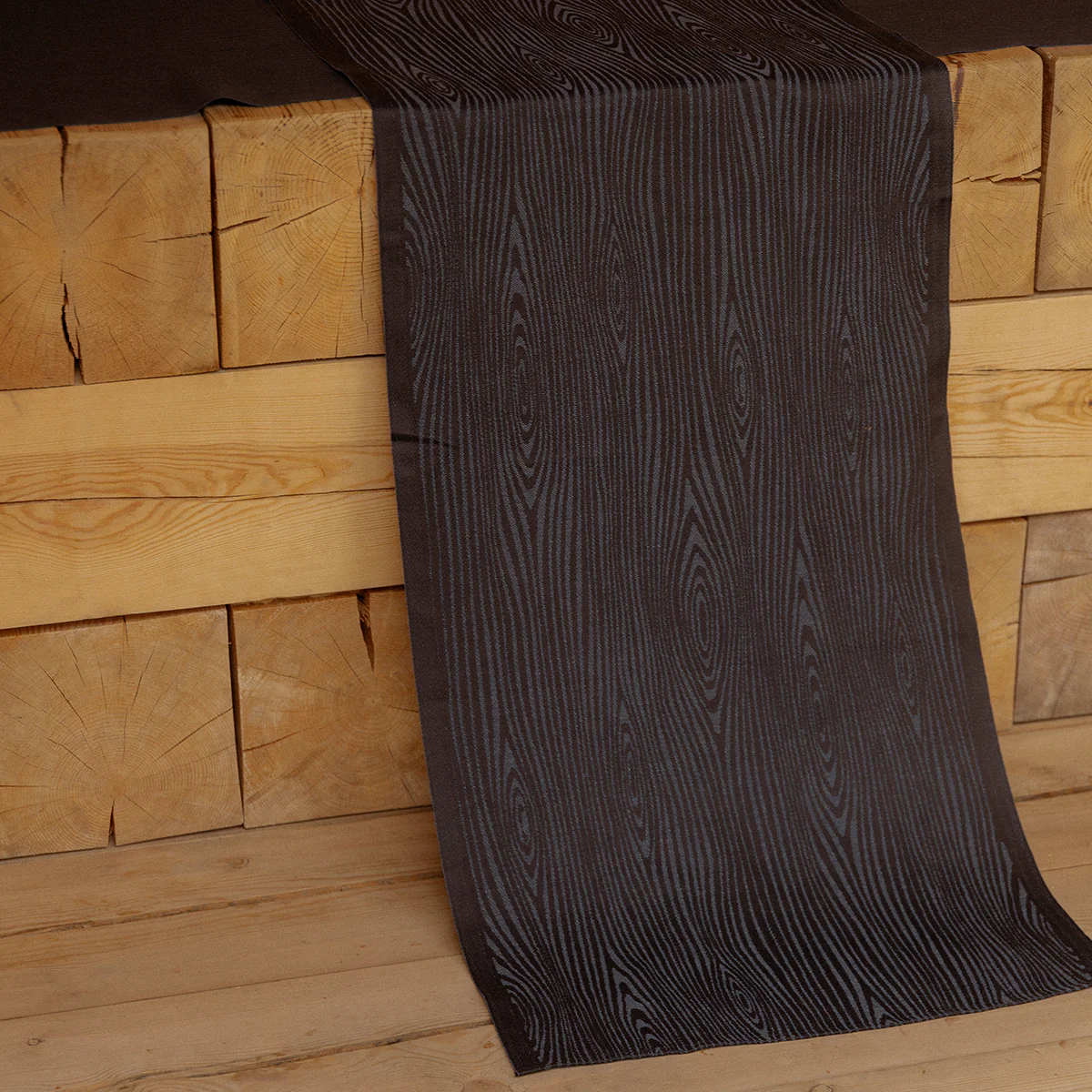 Lapuan Kankurit Viilu Black / Dark Blue Sauna Bench Cover - Image 2