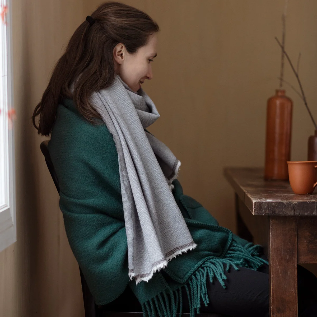Lapuan Kankurit Viiru Grey Scarf - Image 3