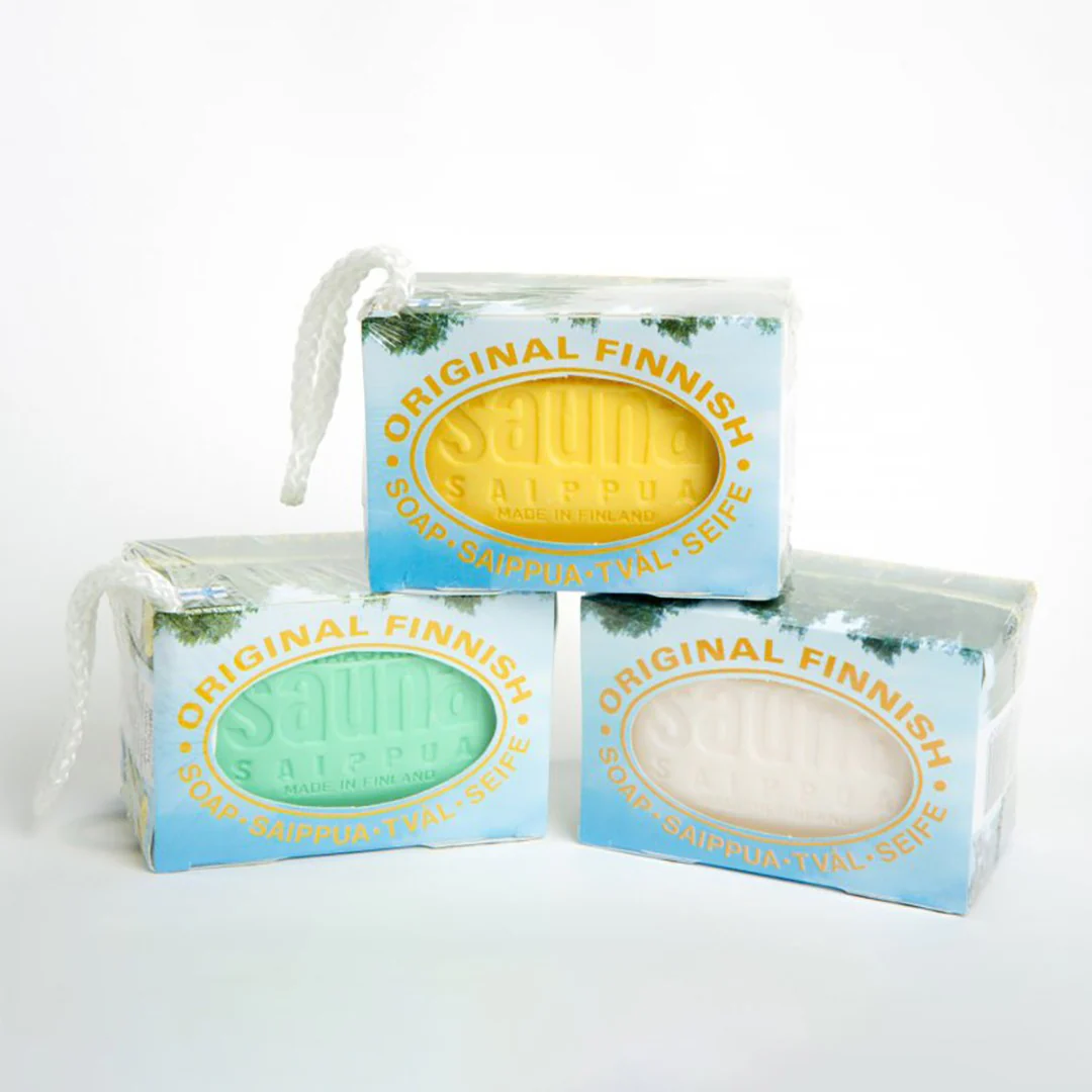 Original Finnish Sauna Soap on a Rope - Lilac - Image 2