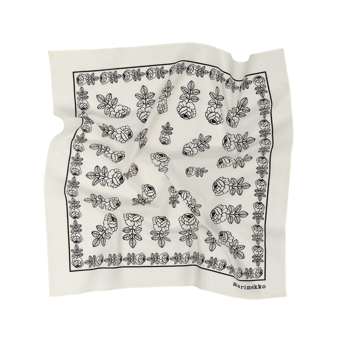 Marimekko Astrilli Vihkiruusu Cream / Black Scarf - Image 3