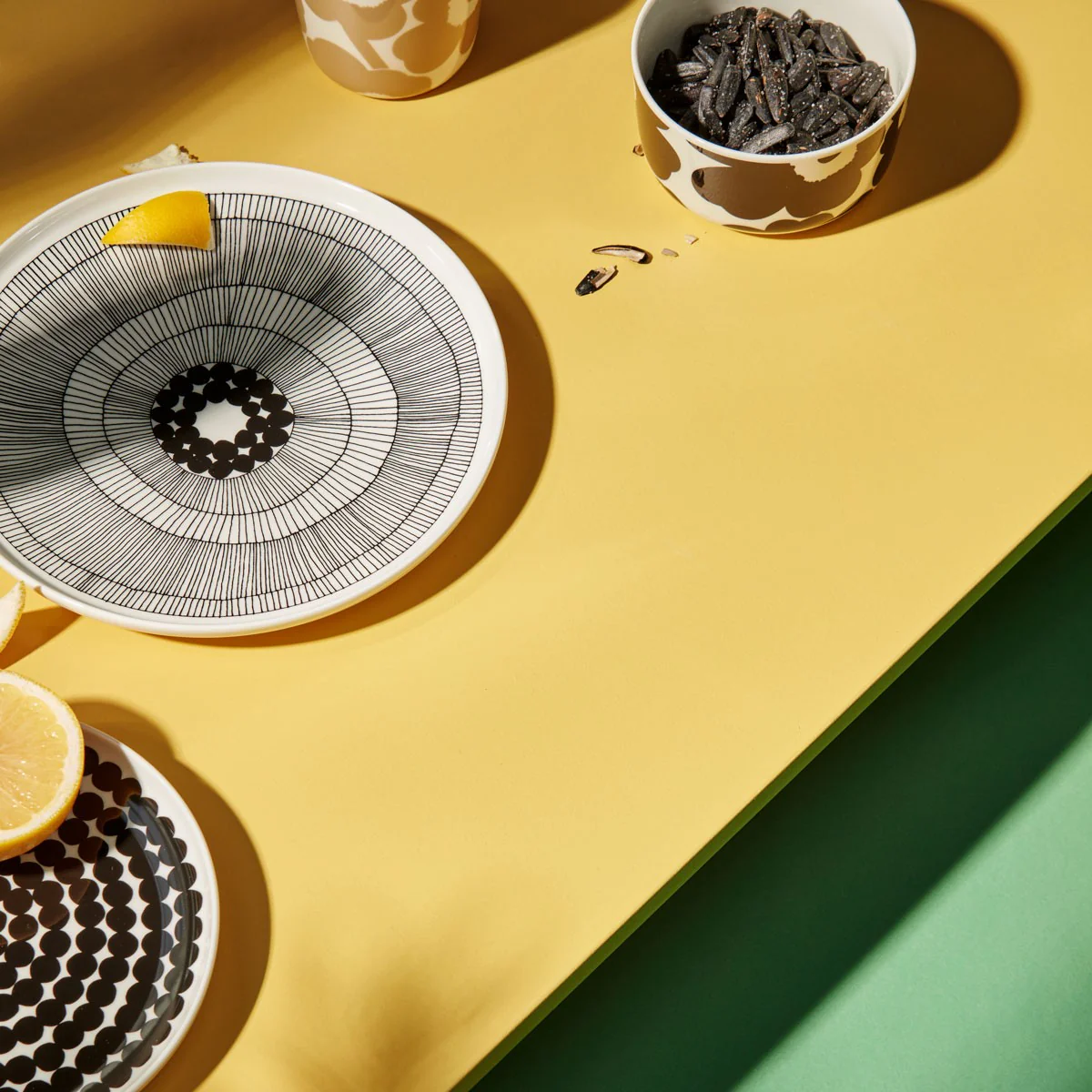 Marimekko Unikko White / Black Dessert Bowl - Image 3