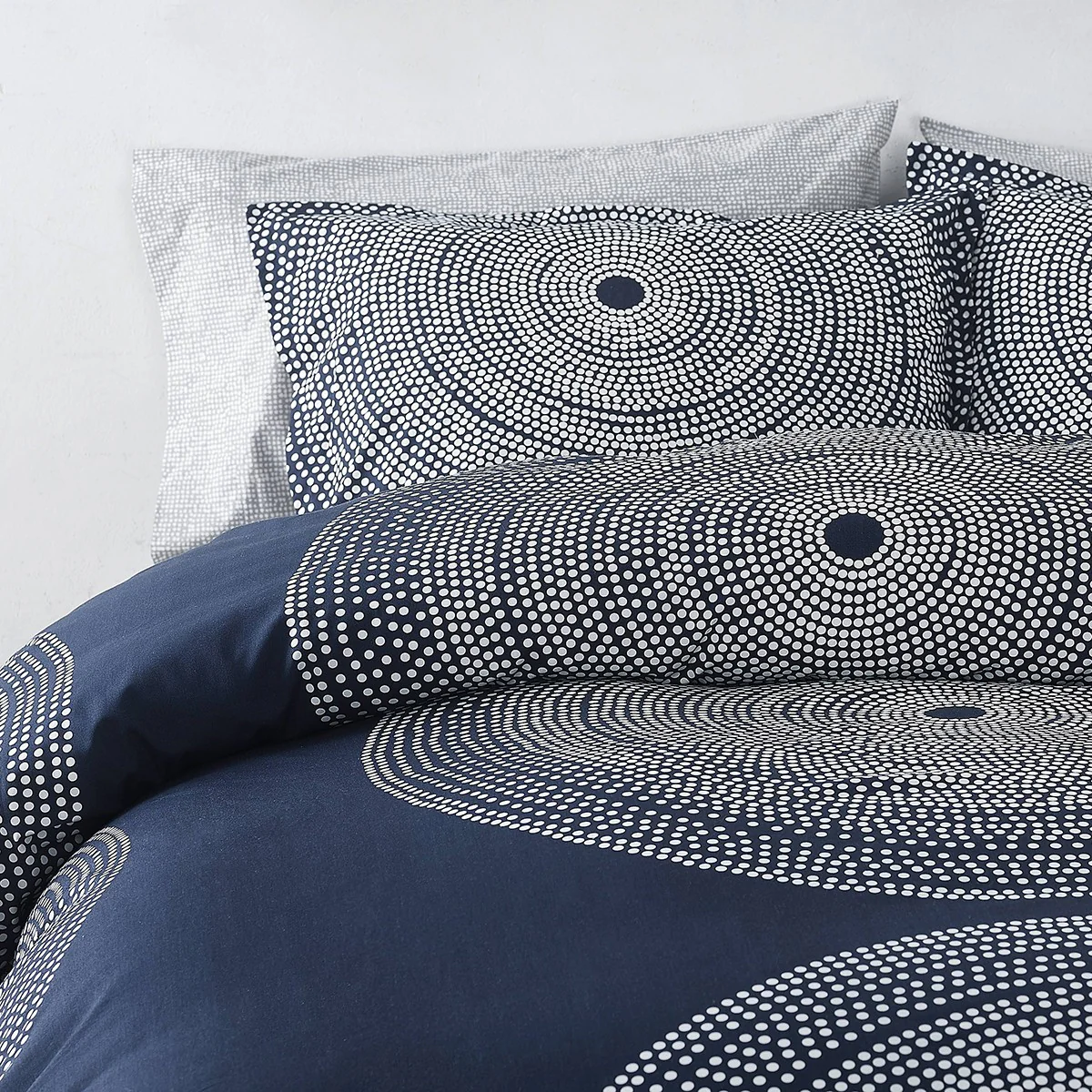 Marimekko Fokus Blue Full / Queen Duvet Cover Set - Image 5