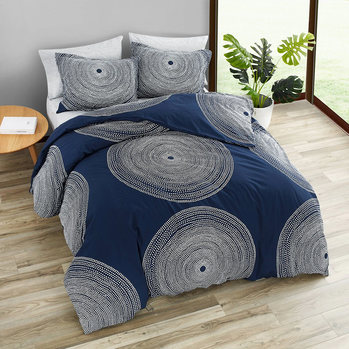 Marimekko Fokus Blue King Duvet Cover Set - Image 3