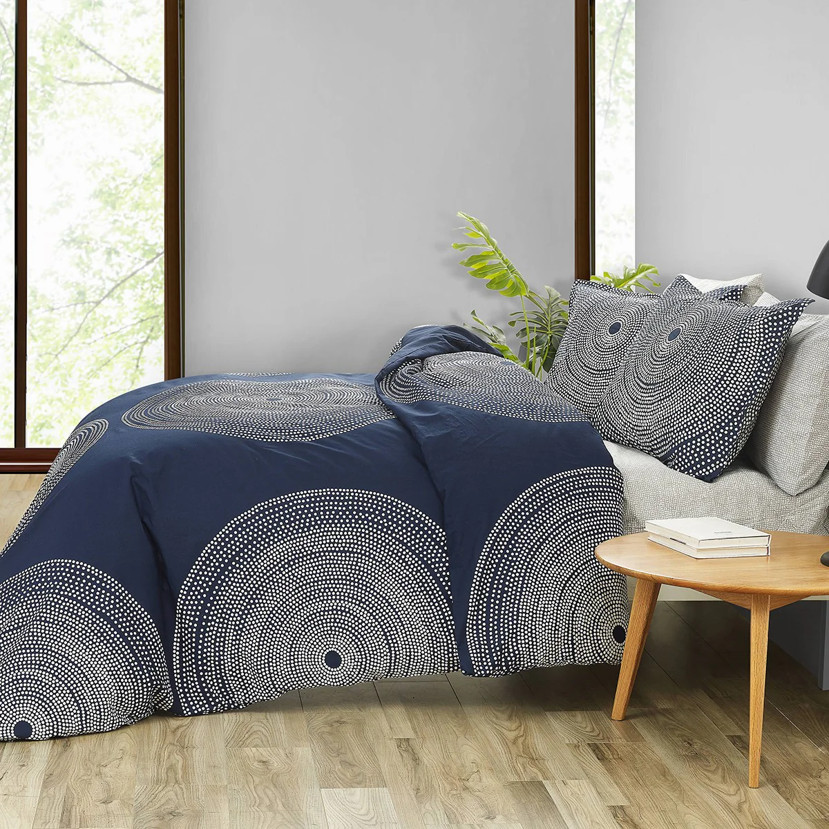 Marimekko Fokus Blue King Duvet Cover Set - Image 4