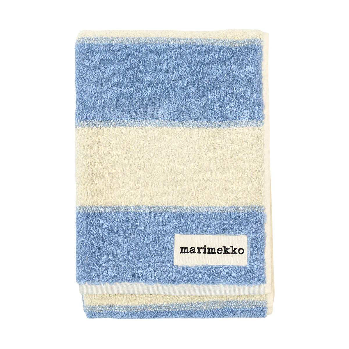Marimekko Galleria Light Blue / Sand Large Hand Towel - Image 3