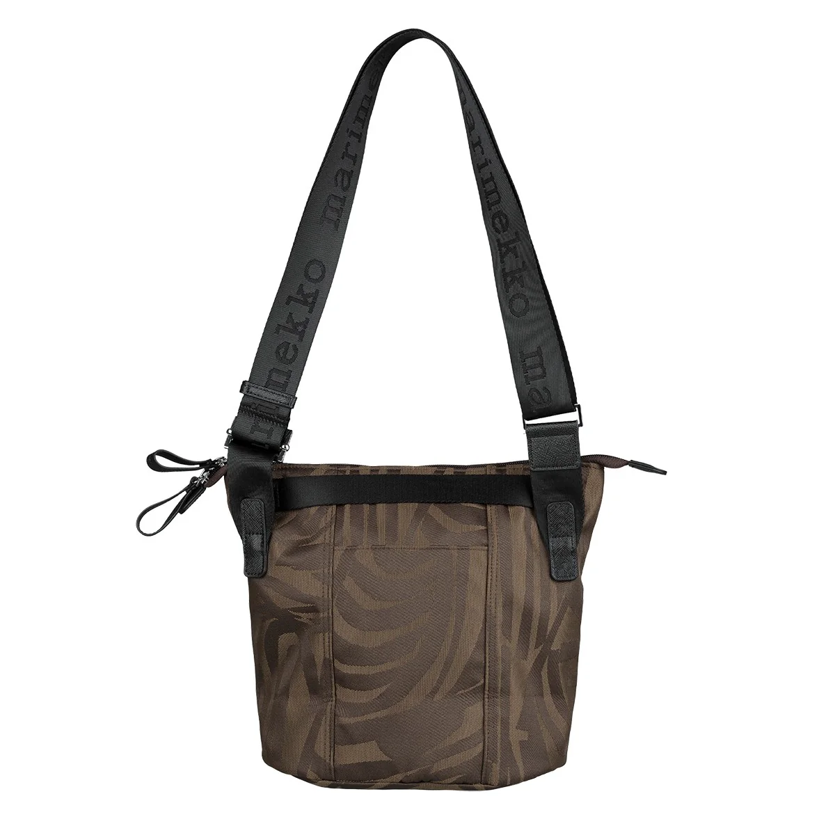 Marimekko Jokuraita Brown / Black Carry All Shoulder Bag - Image 4