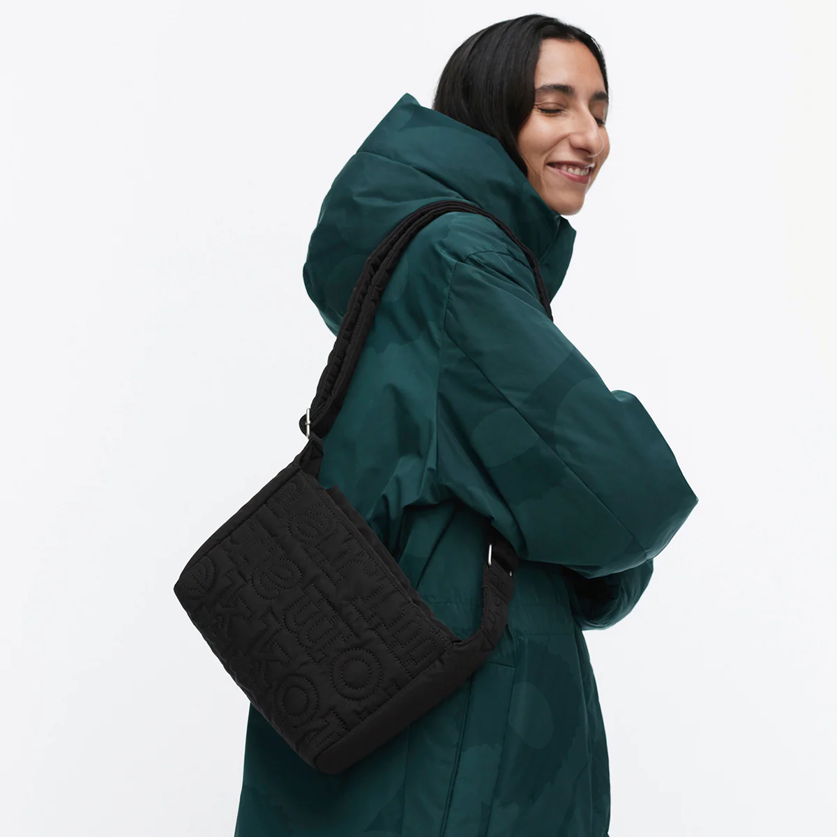 Marimekko Logo Black Small Crossbody Shoulder Joy Bag - Image 2