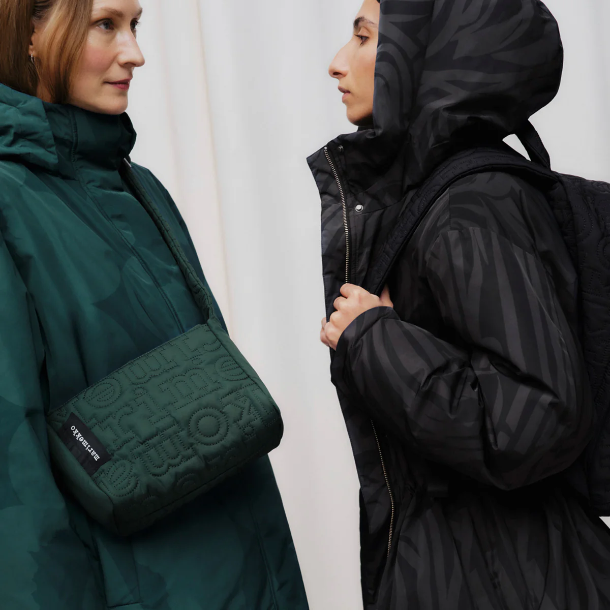 Marimekko Logo Dark Green Small Crossbody Shoulder Joy Bag - Image 5