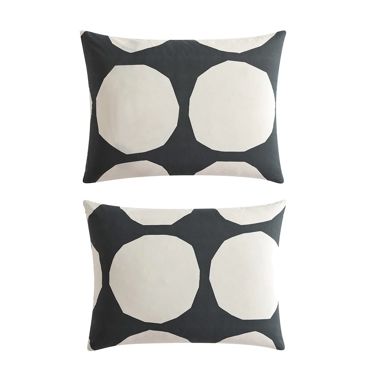 Marimekko Kivet Charcoal / Off White Full / Queen Duvet Cover Set - Image 4