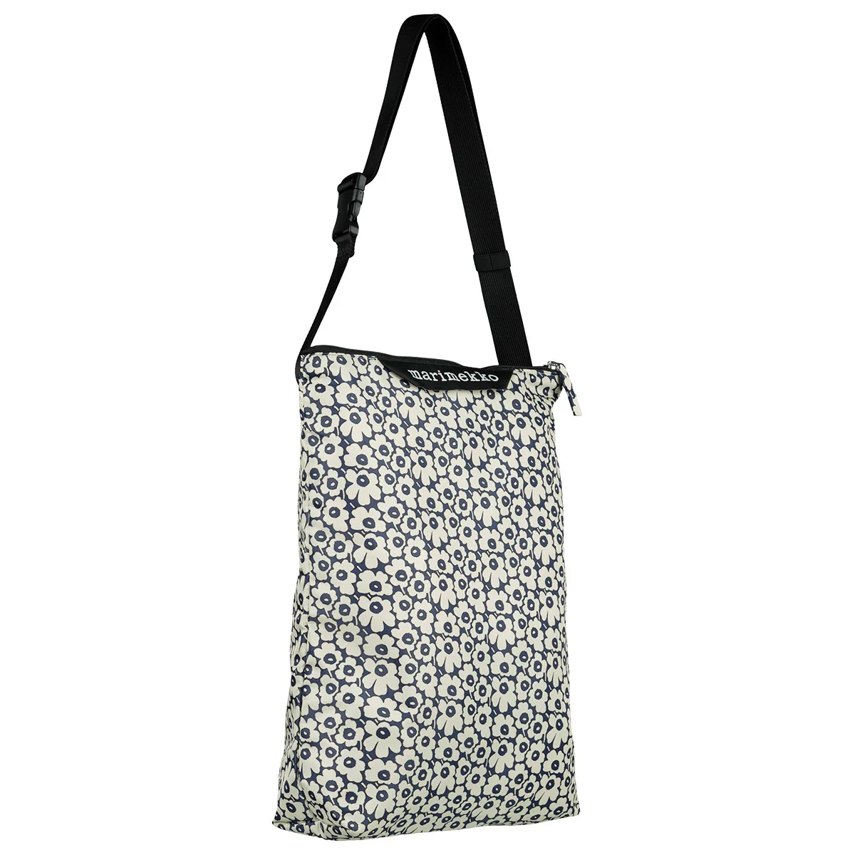 Marimekko Unikko Cream / Dark Blue Medium Neat Crossbody Shoulder Bag - Image 4