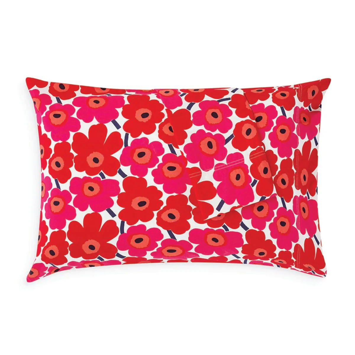 Marimekko Mini Unikko Red Standard Pillowcase Set - Image 4