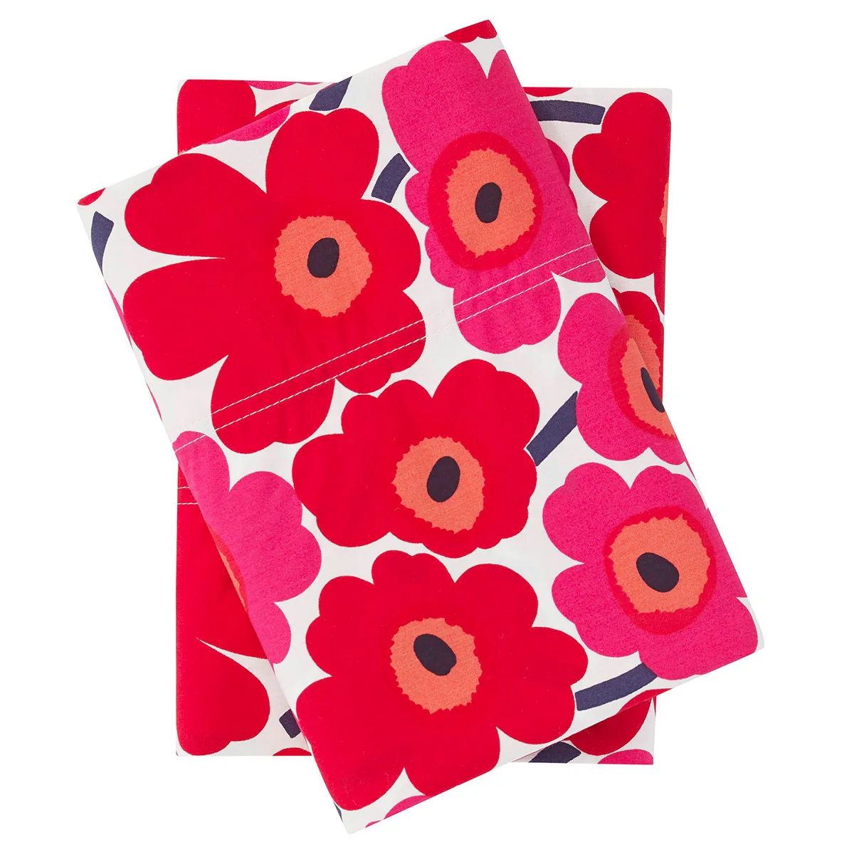Marimekko Mini Unikko Red Standard Pillowcase Set - Image 5