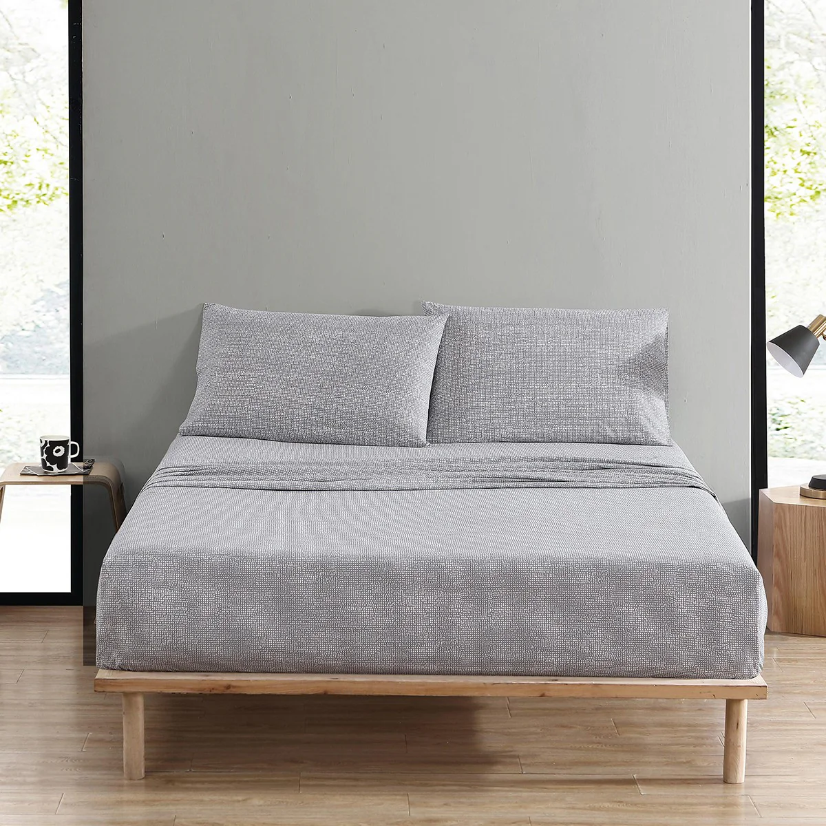 Marimekko Orkanen Grey / White Full Sheet Set - Image 3