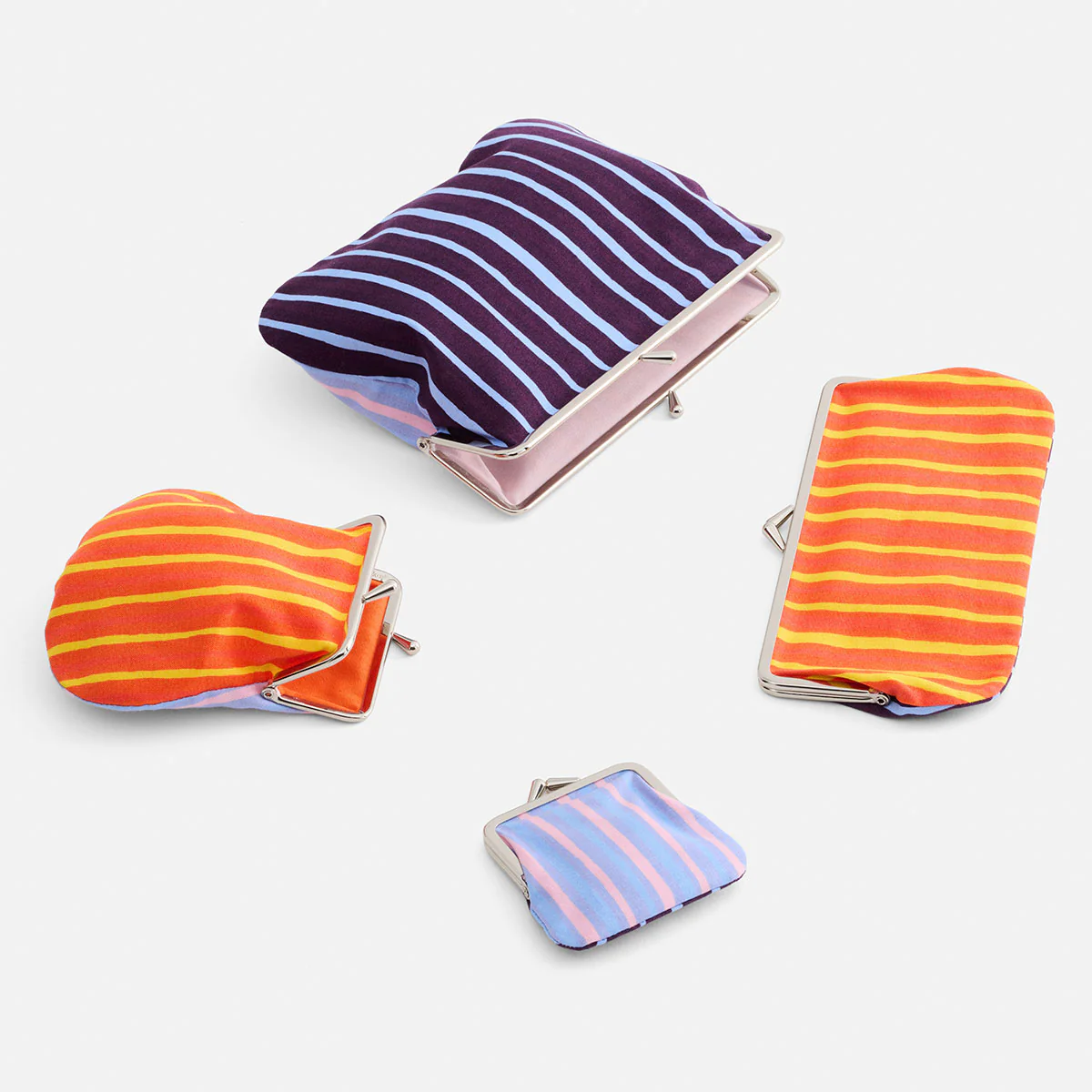 Marimekko Piccolo Light Blue / Pink / Dark Purple Mini Coin Purse - Image 4