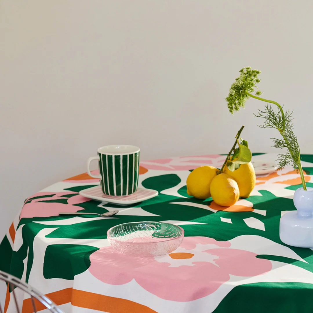 Marimekko Piccolo Green / White Large Mug - Image 3