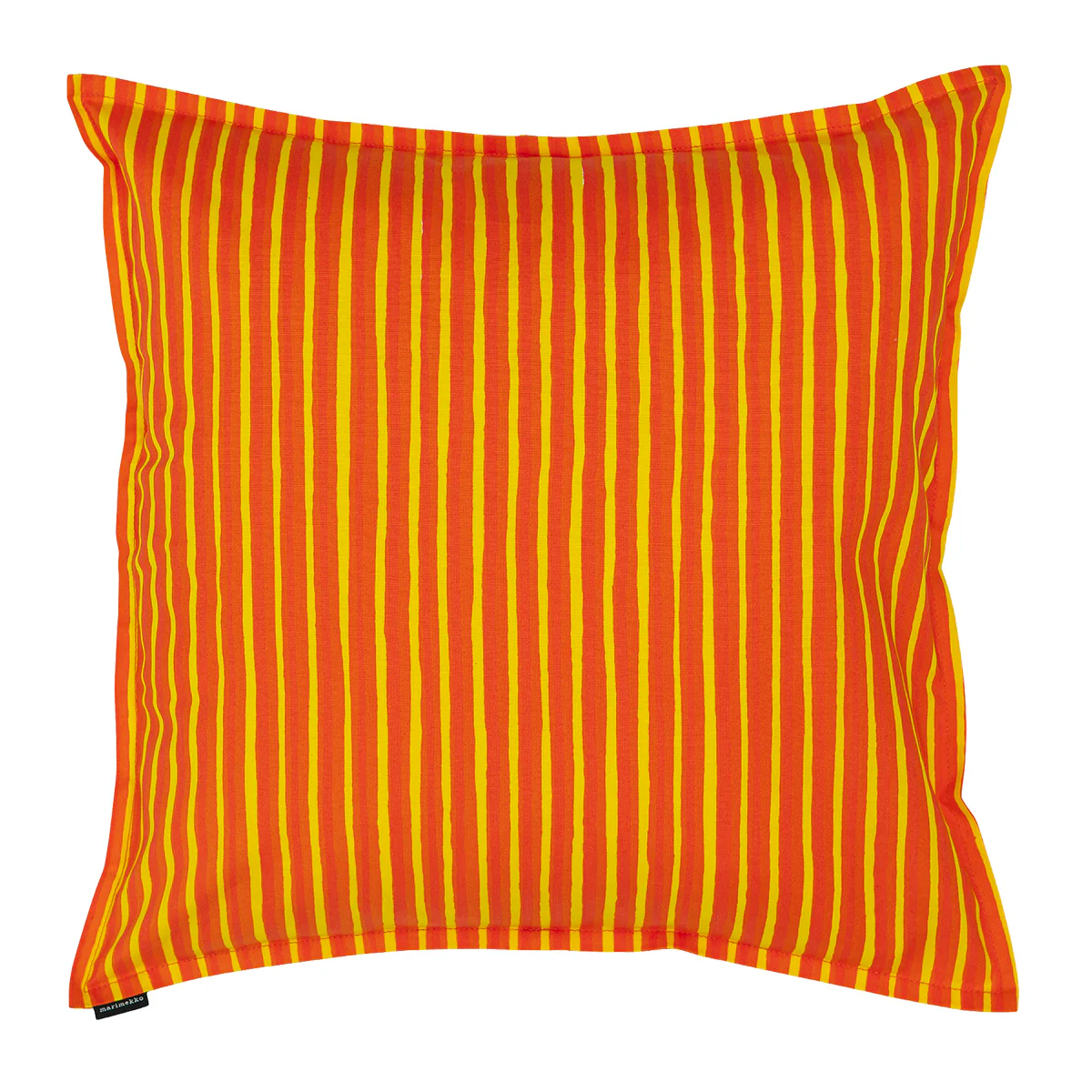 Marimekko Piccolo Orange-Red / Yellow Throw Pillow - Image 3